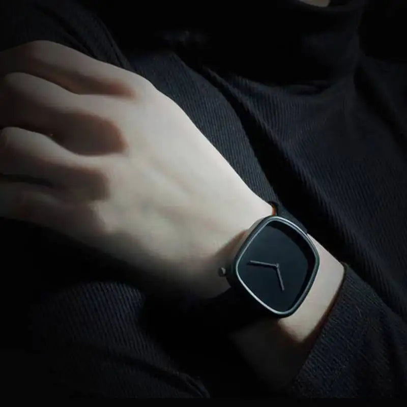 Cobblestone - Minimalist Ultra Thin Men's Quartz Watch with Leather Band 4