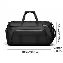 Large Capacity Waterproof Travel Duffel Bag – Wet/Dry Separation & Shoe Compartment