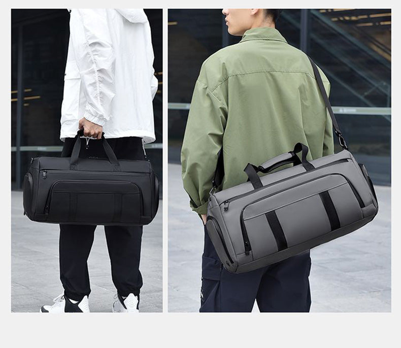 Large Capacity Waterproof Travel Duffel Bag – Wet/Dry Separation & Shoe Compartment